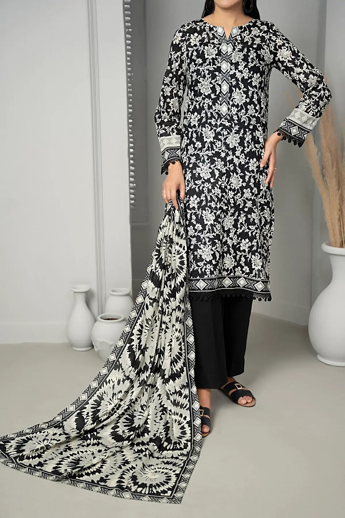 Textile Mills Lawn Suit By Sufinas (UNSTITCHED) - Taiba Apparel