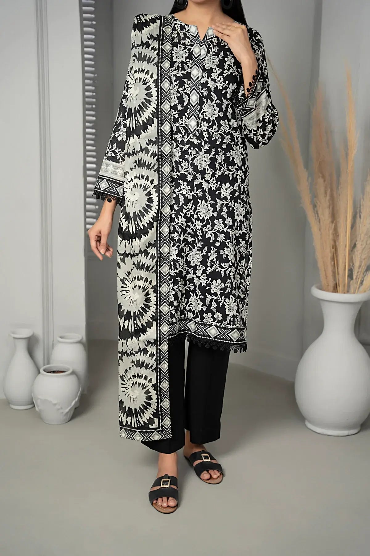 Textile Mills Lawn Suit By Sufinas (UNSTITCHED) - Taiba Apparel