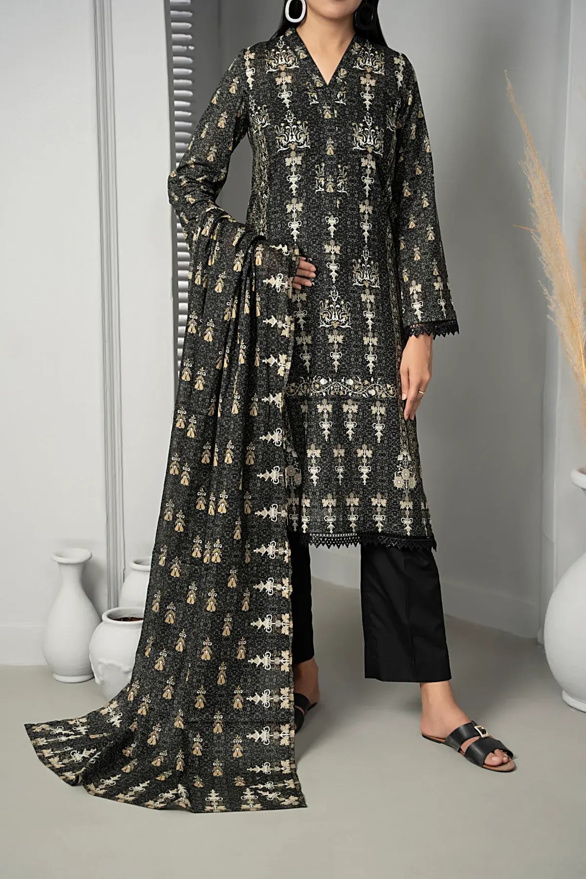 Textile Mills Lawn Suit By Sufinas (UNSTITCHED) - Taiba Apparel