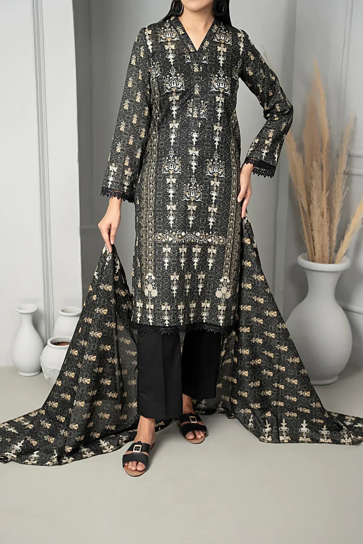 Textile Mills Lawn Suit By Sufinas (UNSTITCHED) - Taiba Apparel