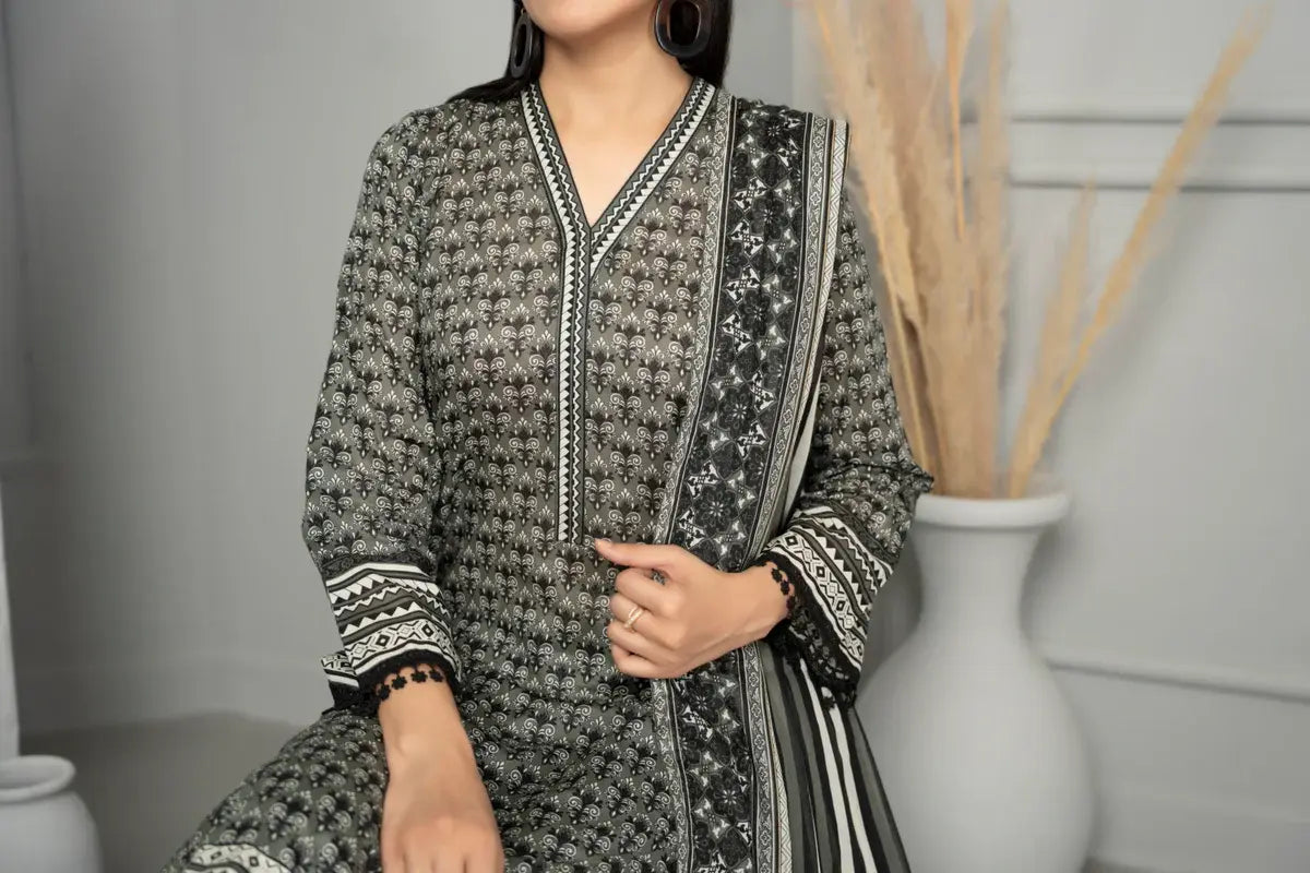 Textile Mills Lawn Suit  - Taiba Apparel