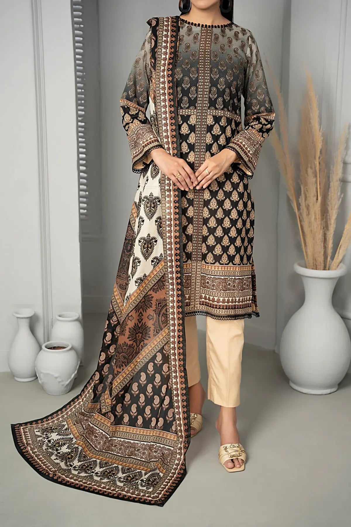 Textile Mills Lawn Suit By Sufinas (UNSTITCHED) - Taiba Apparel