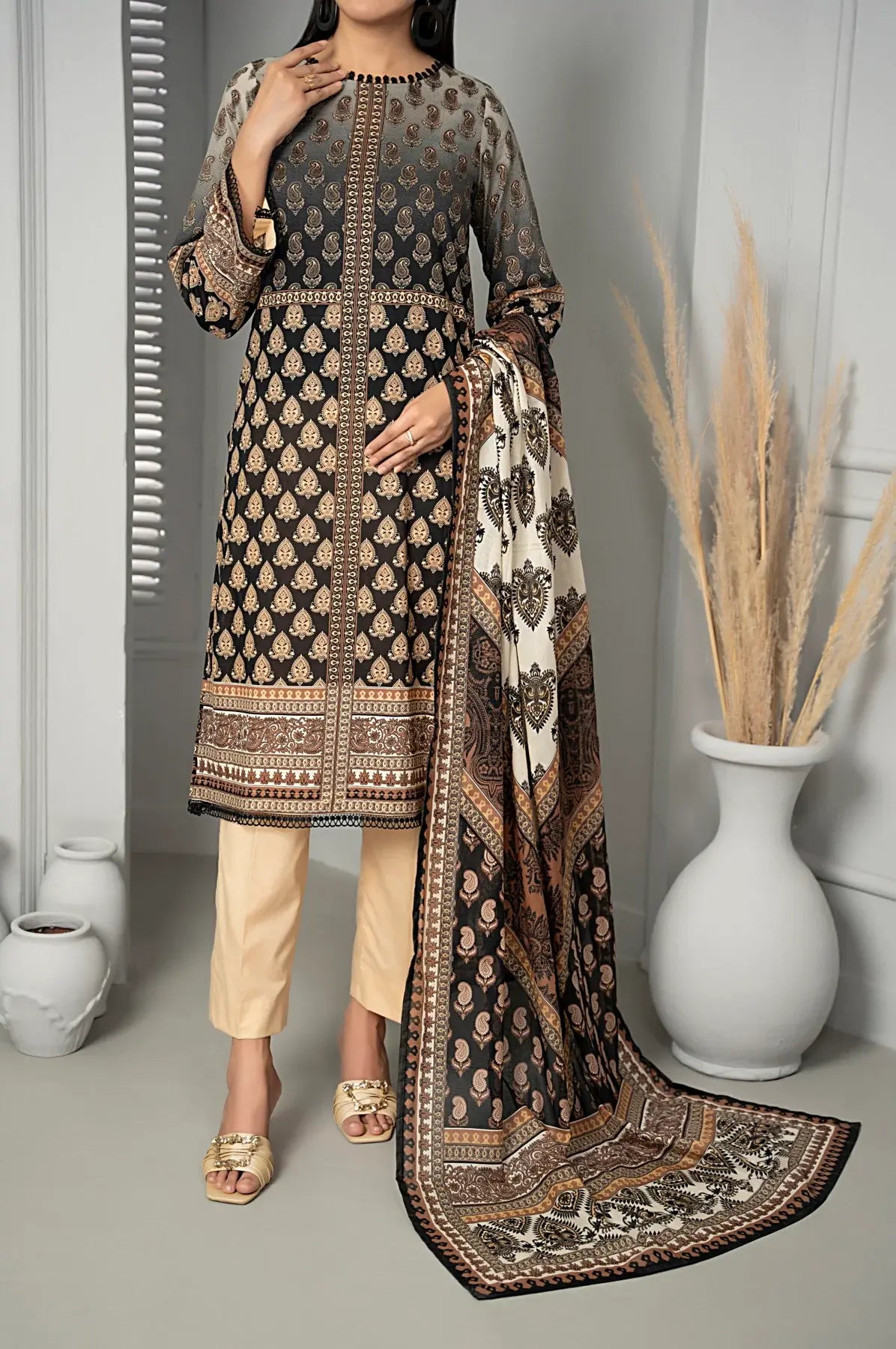 Textile Mills Lawn Suit By Sufinas (UNSTITCHED) - Taiba Apparel