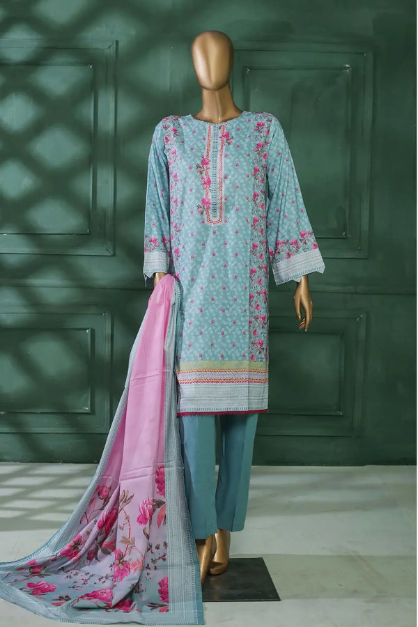 BIN SAEED 3 - PIECE PRINTED LINEN SUIT - FEROZI (PRET)