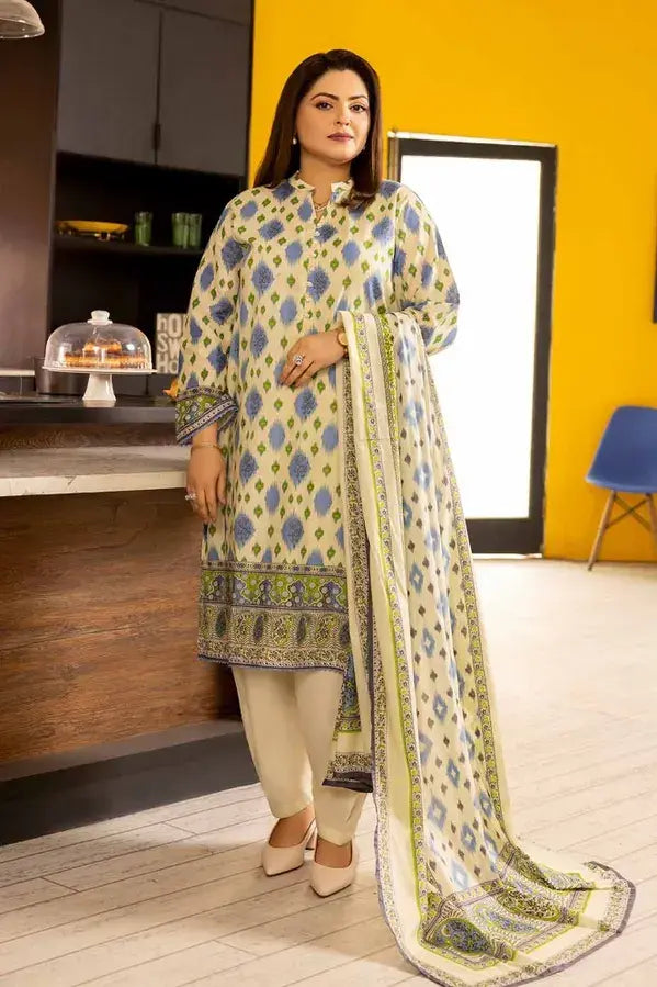 GUL AHMED MOTHER COLLECTION - 3 PIECE PRINTED LAWN SUIT - PISTA (UNSTITCHED)