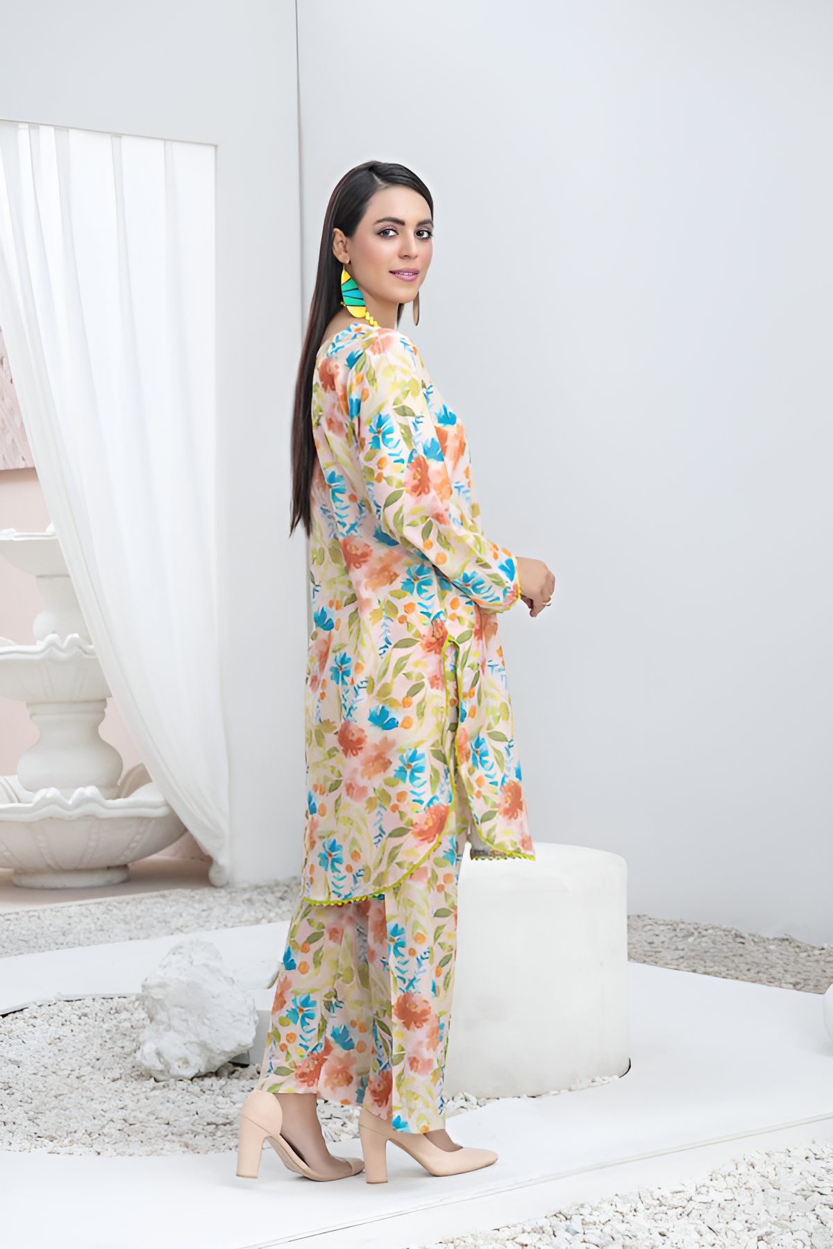 TAWAKKAL FABRICS - 2 PIECE DIGITAL PRINTED SUIT - PISTA (UNSTITCHED)