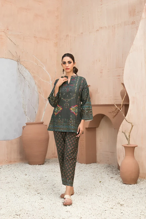 TAWAKKAL PETRA (VOL 2) 2 - PIECE PRINTED STAPLE VISCOSE SUIT