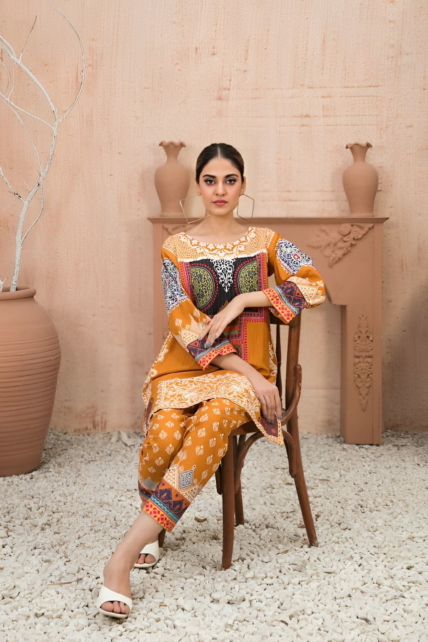 TAWAKKAL PETRA (VOL 2) 2 - PIECE PRINTED STAPLE VISCOSE SUIT